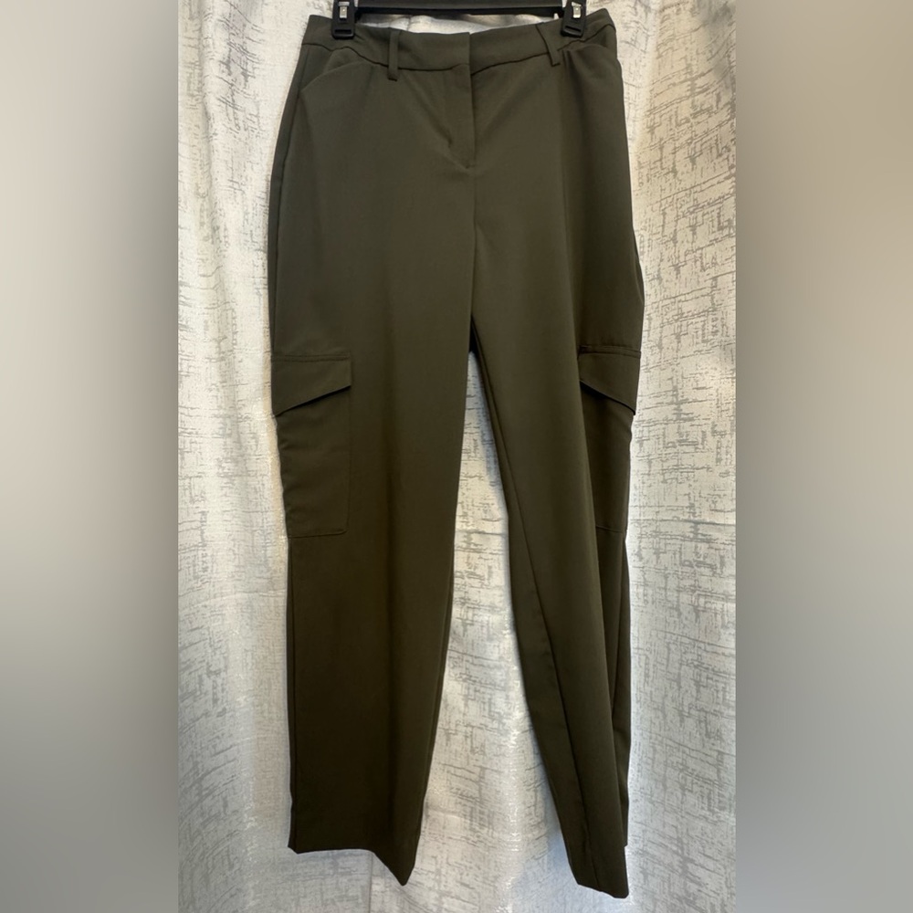 Express Olive Green Women's High Rise Crop Pants